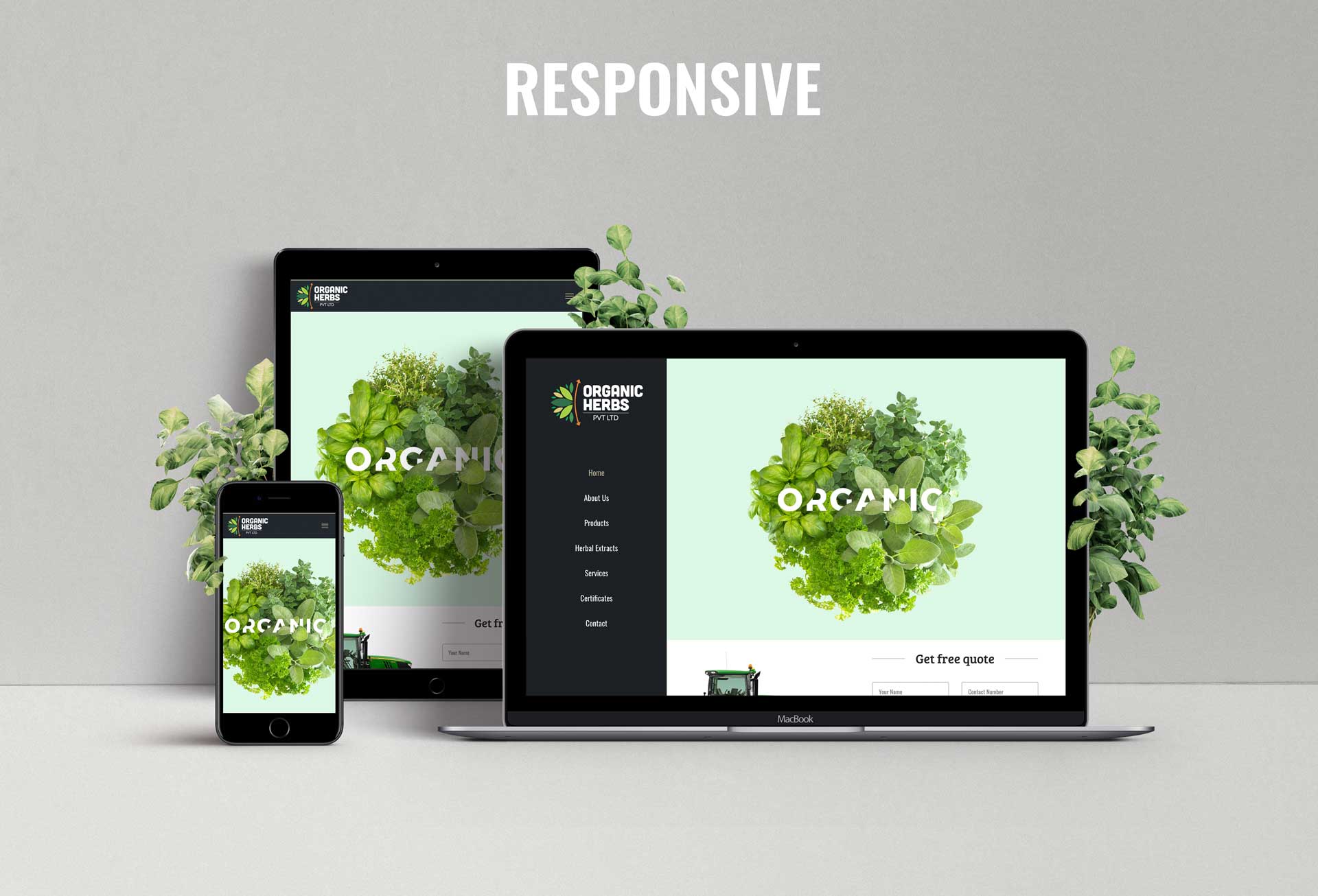 organic herbs website